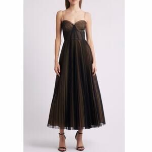 Hutch | Dresses | Anthropologie Size 2 Hutch Ruby Sleeveless Bustier Belted  Dropwaist Maxi Dress | Poshmark